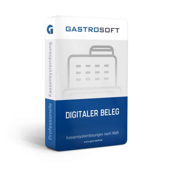 Verpackung eines Paketes Digitaler Kassenbon von GastroSoft.