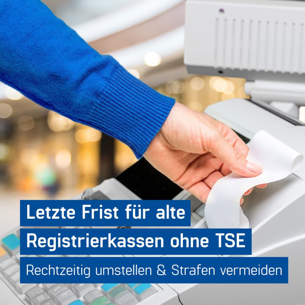 Altmodische Registrierkasse ohne TSE hat ausgedient - mit GastroSoft Kassensystem finanzamtkonform kassieren, Frist Registrierkasse