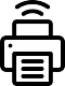 Kabelloser Kassendrucker Icon für Kassensystem Bondrucker und mobiles Droid Kassensystem