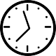 Kassensystem Happy Hour Icon - runde Uhr Icon für mobiles Droid Kasse